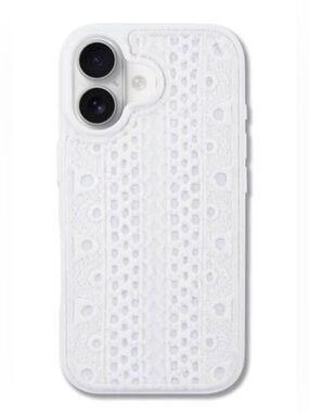 White lace phone case iPhone 14 Pro Hello Lux